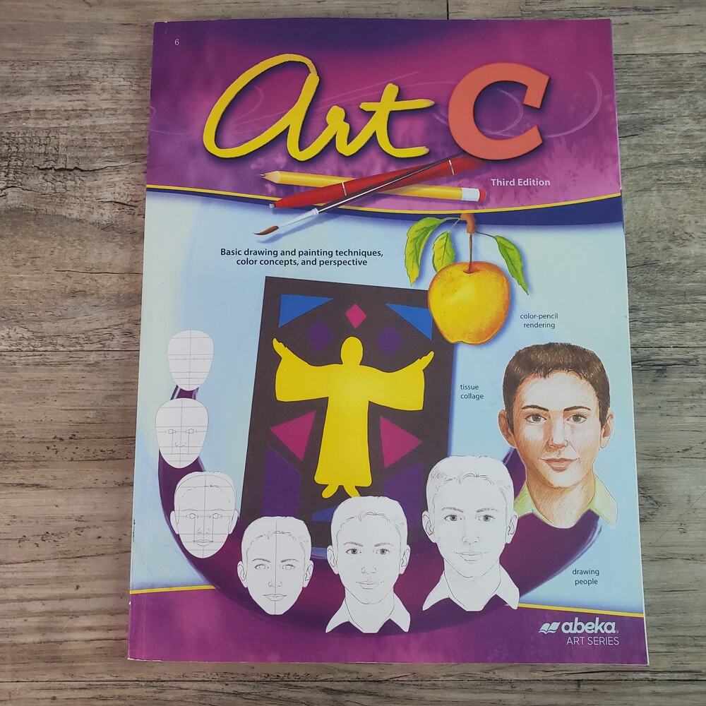 ABeka Art C 3rd Edition 6th grade Paperback Complete Homeschool Drawing Painting